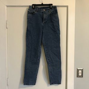 Vintage Ralph Lauren Denim high rise mom jeans straight leg blue medium wash 4